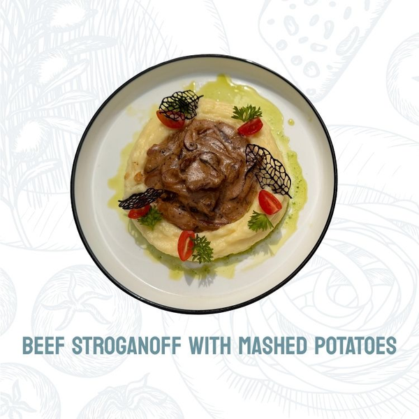 BeefStroganoff with potatoes