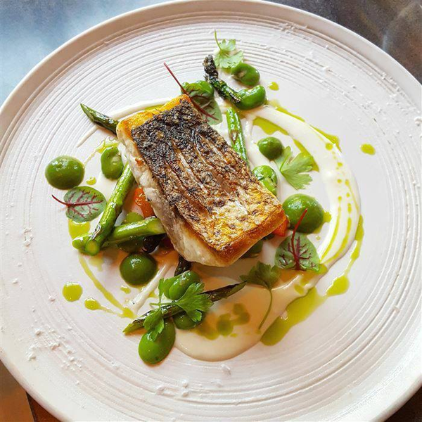 Sea Bass on Vegetables