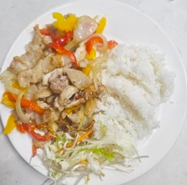 crocodile with vegetables
