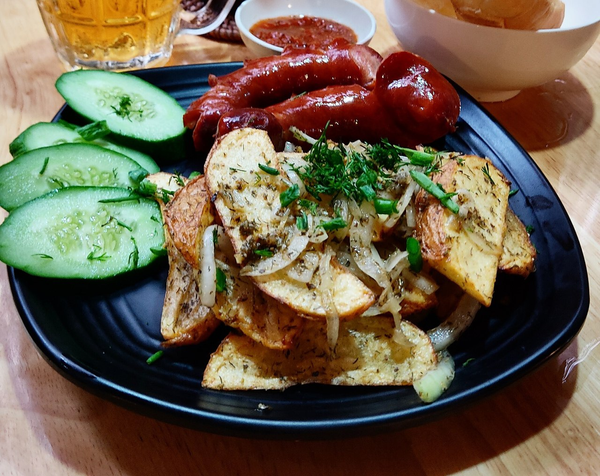 Hunting sausages with Idaho potatoes