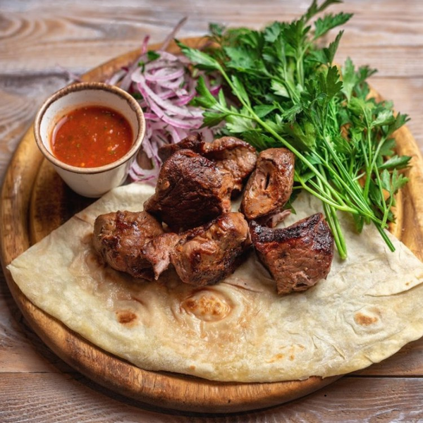 Узбекский шашлык из баранины