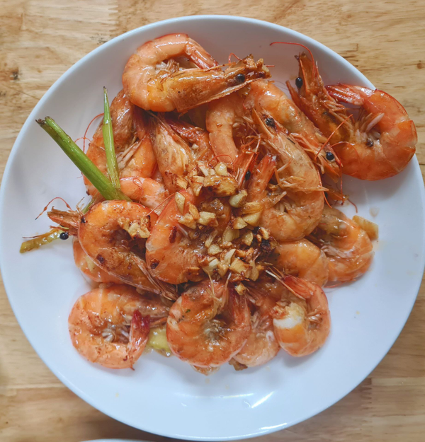 Креветки жареные