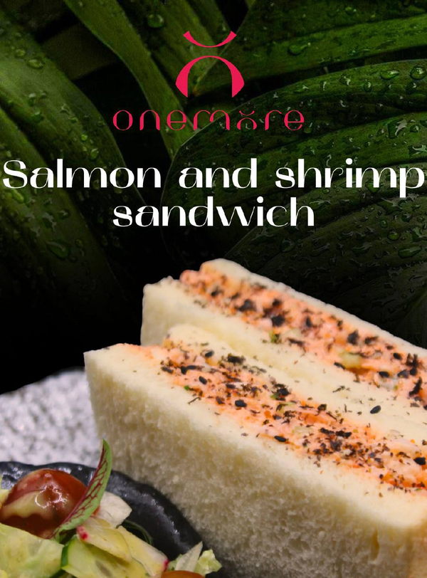 Salmon and Shrimp Sandwich