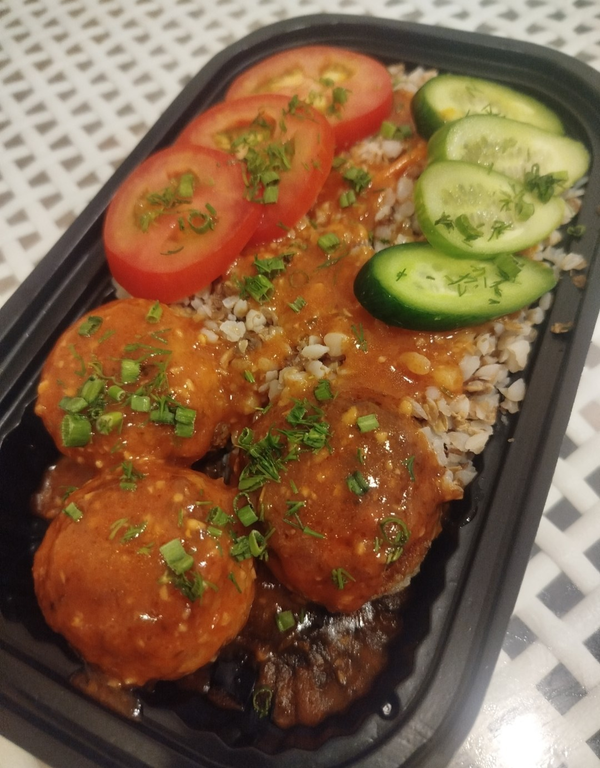 Meatballs with buckwheat