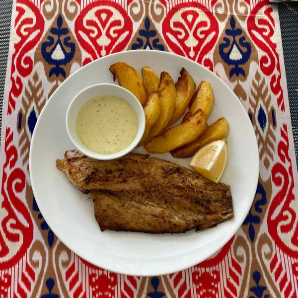 Жареный окунь