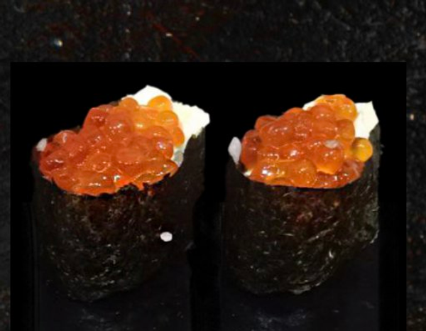 Дункан с красной икрой 