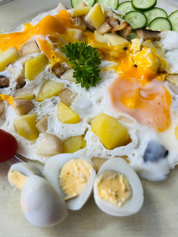 ОМЛЕТ+🍄‍🟫+☕️