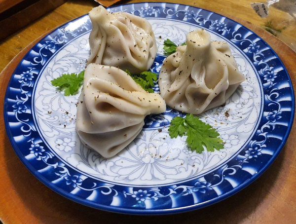 Хинкали с говядиной и свининой